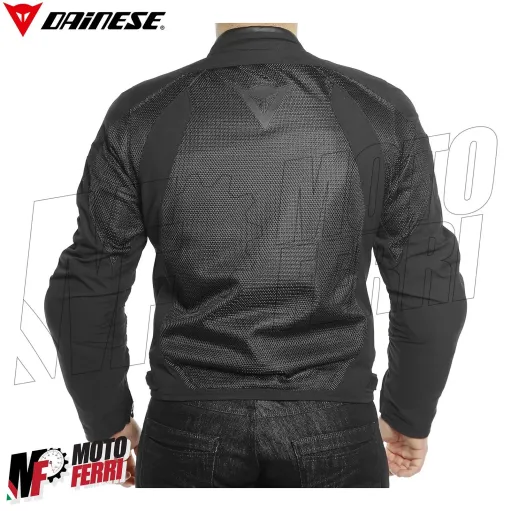 MF6215 - Giacca Moto Estiva Dainese Air Frame D1 Tex Jacket Nero con Protezioni