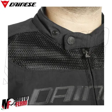 MF6215 - Giacca Moto Estiva Dainese Air Frame D1 Tex Jacket Nero con Protezioni