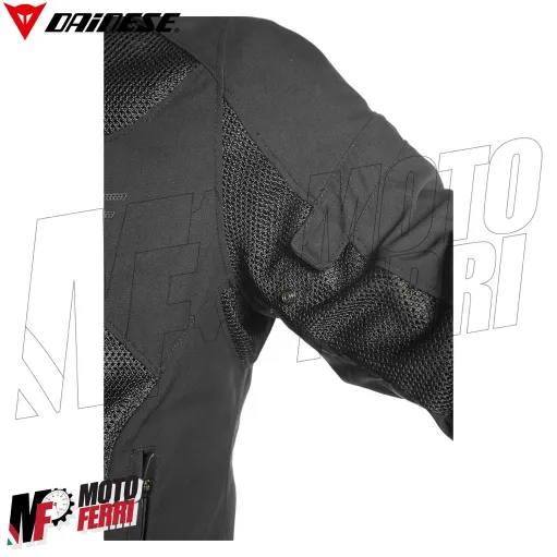 MF6215 - Giacca Moto Estiva Dainese Air Frame D1 Tex Jacket Nero con Protezioni