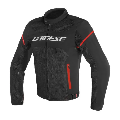 MF6216 - Giacca Moto Estiva Dainese Air Frame D1 Tex Jacket Nero/Rosso con Protezioni
