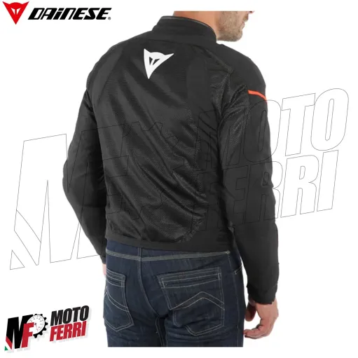 MF6216 - Giacca Moto Estiva Dainese Air Frame D1 Tex Jacket Nero/Rosso con Protezioni
