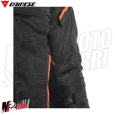 MF6216 - Giacca Moto Estiva Dainese Air Frame D1 Tex Jacket Nero/Rosso con Protezioni