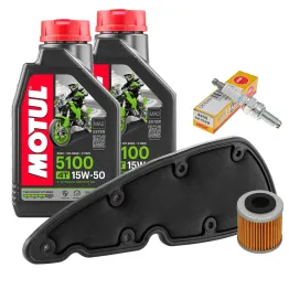 MF6221 Kit Tagliando Piaggio Beverly 350 Candela Filtro Aria Olio Motul 15W50
