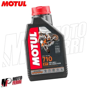 MF0649 OLIO MOTORE MISCELA MIX MOTUL 710 2T 100% SINTETICO SCOOTER MOTO 1 LT
