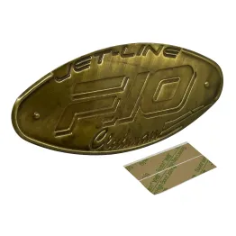 MF6261 Adesivo Targhetta Oro F10 Jet-Line Clubman Originale Malaguti