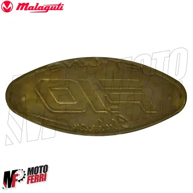 MF6261 Adesivo Targhetta Oro F10 Jet-Line Clubman Originale Malaguti