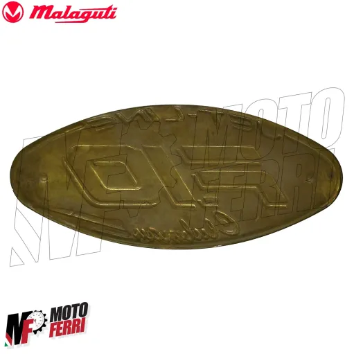 MF6261 Adesivo Targhetta Oro F10 Jet-Line Clubman Originale Malaguti