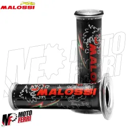 MF2655 Coppia Manopole Manicotti Malossi Tribale Tribal 2.0 Grip Nero Scooter Universali 2