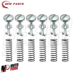 MF6267 Kit 6 Perni Ritegni + 6 Molle per Carterini Laterali Piaggio SI / Bravo 2