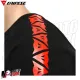 MF6272 Felpa Girocollo Uomo Originale Dainese Sweater Stripes Black / Fluo Red