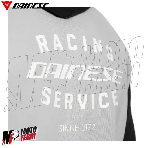 MF6273 Felpa Uomo con Zip e Cappuccio Dainese Racing Service Full Zip Hoodie