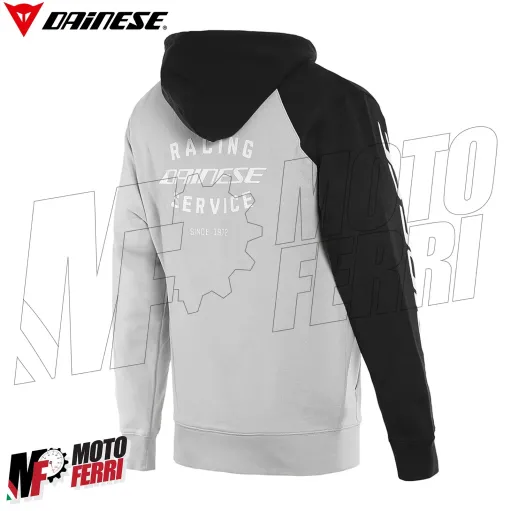 MF6273 Felpa Uomo con Zip e Cappuccio Dainese Racing Service Full Zip Hoodie