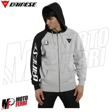 MF6273 Felpa Uomo con Zip e Cappuccio Dainese Racing Service Full Zip Hoodie