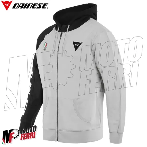 MF6273 Felpa Uomo con Zip e Cappuccio Dainese Racing Service Full Zip Hoodie