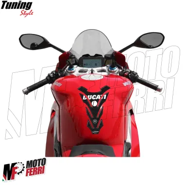 MF6275 Adesivo Protezione Paraserbatoio Ducati Resina Effetto Carbonio 20x14cm