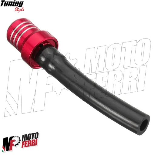 MF6306 Valvola Sfiato Serbatoio Benzina CNC Rosso per Moto Cross Enduro Motard