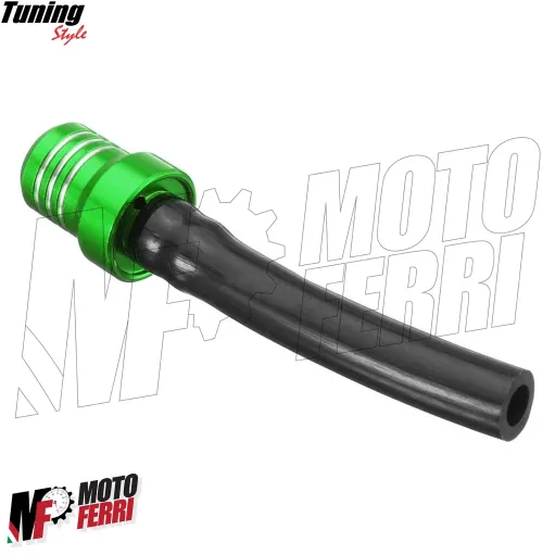 MF6306 Valvola Sfiato Serbatoio Benzina CNC Verde per Moto Cross Enduro Motard