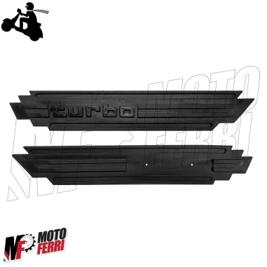 MF6320 - Modanature Adesive TURBO Nere per Vespa PK S XL Rush HP FL FL2