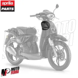 MF6333 Adesivo Sticker Anteriore Nero/Grigio Originale Aprilia Scarabeo 50 2014 2