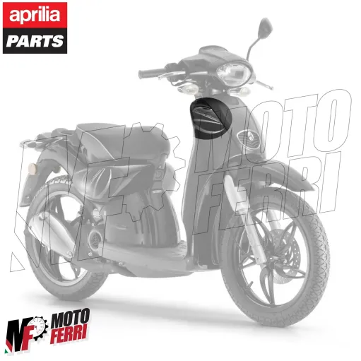 MF6333 Adesivo Sticker Anteriore Nero/Grigio Originale Aprilia Scarabeo 50 2014