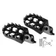 MF6334 Pedane Poggiapiedi Cross Honda CR CRF 125 250 450 1000 Nero Maggiorate
