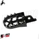 MF6334 Pedane Poggiapiedi Cross Honda CR CRF 125 250 450 1000 Nero Maggiorate