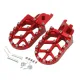 MF6335 Pedane Poggiapiedi Cross Honda CR CRF 125 250 450 1000 Rosso Maggiorate