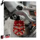 MF6335 Pedane Poggiapiedi Cross Honda CR CRF 125 250 450 1000 Rosso Maggiorate