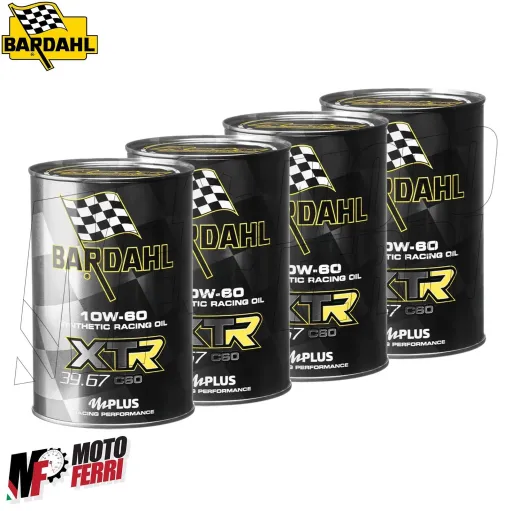 MF3771 Olio Motore Bardahl XTR C60 10W-60 Racing 39.67 100% Full Sintetico - 4Lt