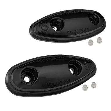 MF2539 Tappi Coperchi Malossi Specchietti Nero Lucido Yamaha TMax 500 2001 / 2007