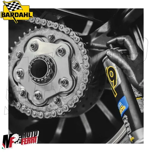 MF6349 Grasso Catena Bardahl K9 Moto Strada Pista + Pulitore + Spazzola
