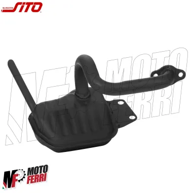 Marmitta Scarico Sito 0220 Piaggio APE 50 TM P FL FL2 FL3 RST MIX EUROPA Nera