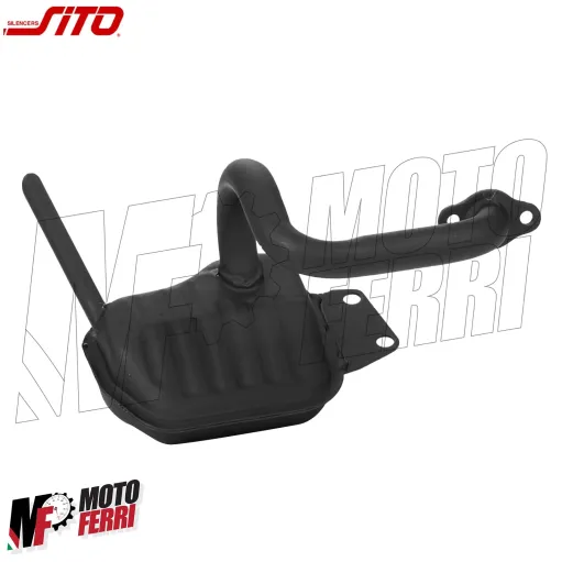 Marmitta Scarico Sito 0220 Piaggio APE 50 TM P FL FL2 FL3 RST MIX EUROPA Nera