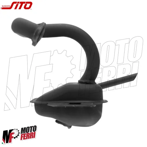 Marmitta Scarico Sito 0220 Piaggio APE 50 TM P FL FL2 FL3 RST MIX EUROPA Nera