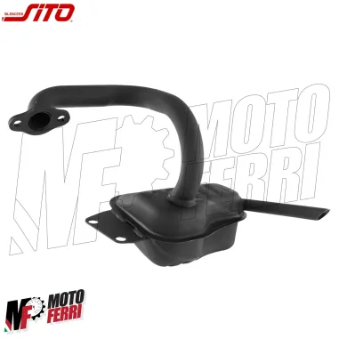 Marmitta Scarico Sito 0220 Piaggio APE 50 TM P FL FL2 FL3 RST MIX EUROPA Nera