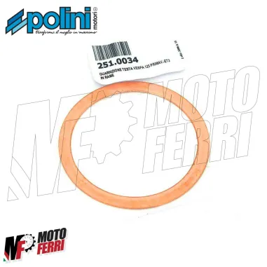 MF0683 - GUARNIZIONE IN RAME TESTA CILINDRO POLINI RACING DM 57 VESPA 50 APE