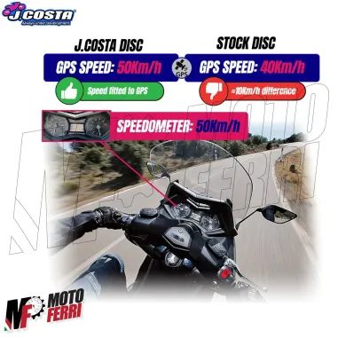 MF6401 Ruota Fonica ABS Post J.Costa +10Km/h Yamaha TMax 560 mod 2020 / 2024