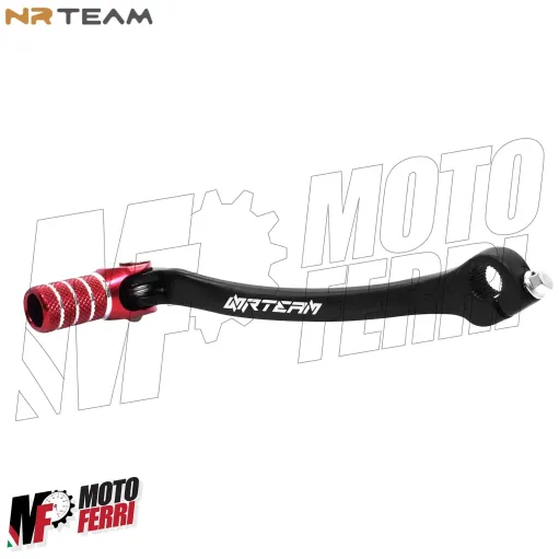 MF6403 Leva Cambio Nero / Rosso NRTeam per Honda CRF 450 X mod 2005 - 2016