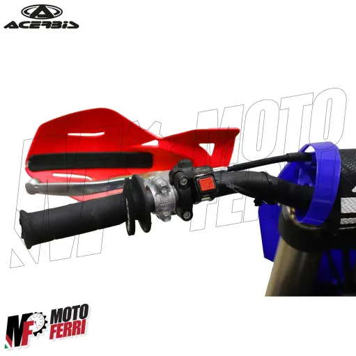 MF6413 Paramani Acerbis MX Uniko Rosso/Bianco Universale Moto Cross Enduro