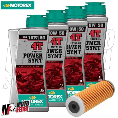 MF6415 4L Olio Motorex Power Synt 10W50 Filtro KTM 1290 Super Adventure da 2015 a 2024