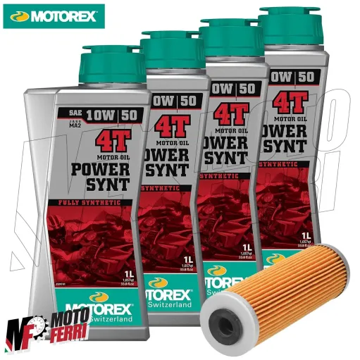 MF6415 4L Olio Motorex Power Synt 10W50 Filtro KTM 1290 Super Adventure da 2015 a 2024