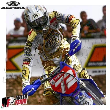 MF6418 Paramani Acerbis MX Uniko Blu / Bianco Universale Moto Cross Enduro