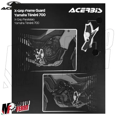 MF6419 Protezione Copri telaio Nero Acerbis XGrip Yamaha Tenere 700 (2019/2024)