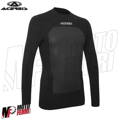 MF6420 Maglia Termica Tecnica Traspirante Acerbis X-Wind Nero Moto Scooter