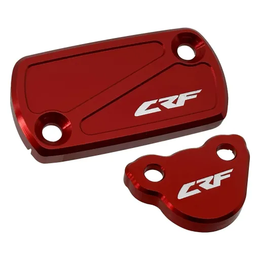 MF6438 Tappi Coperchi Vaschetta Freno CNC Rosso per Honda CRF 150 250 450 R X
