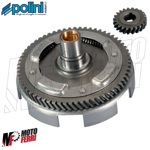 MF0728 KIT PRIMARIA POLINI FRIZIONE CAMPANA 22/63 DENTI ELICOIDALI APE 50 VESP