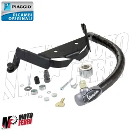 MF0735 ANTIFURTO BLOCCA SELLA MANUBRIO ORIGINALE PIAGGIO VESPA 125 250 300 GTS SUPER SPORT HPE 2