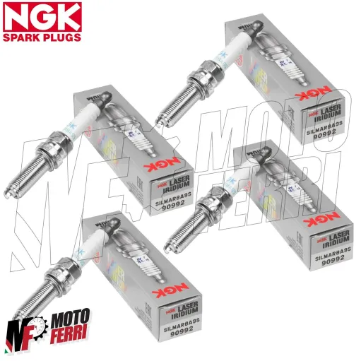 MF6446 - 4X Candela NGK SILMAR8A9S Iridio Honda CRF 1000 L Africa Twin 2016/2020