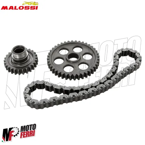 Kit Ingranaggi Allungati MHR con Catena Malossi Z 26 / 40 per Yamaha TMAX 500 dal 2001 al 2011