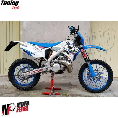 MF6638 Kit Copriraggi Copri Raggi Ruote Blu Moto Enduro Cross Motard 72 Pezzi